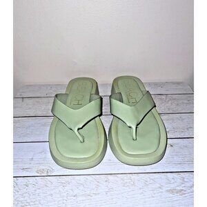 BEACH by Matisse Womens Sandcastle Green Thong Sandals Sz 9 US/ 40 EU